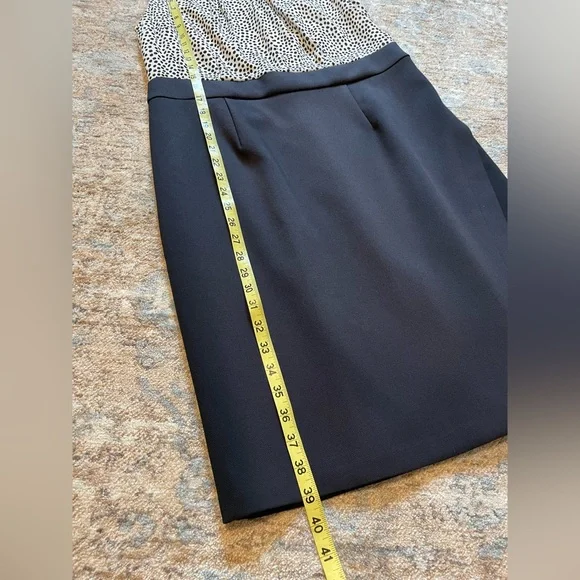 Talbots Black & White Polka Dot Dress Sz 12P - Picture 10 of 14